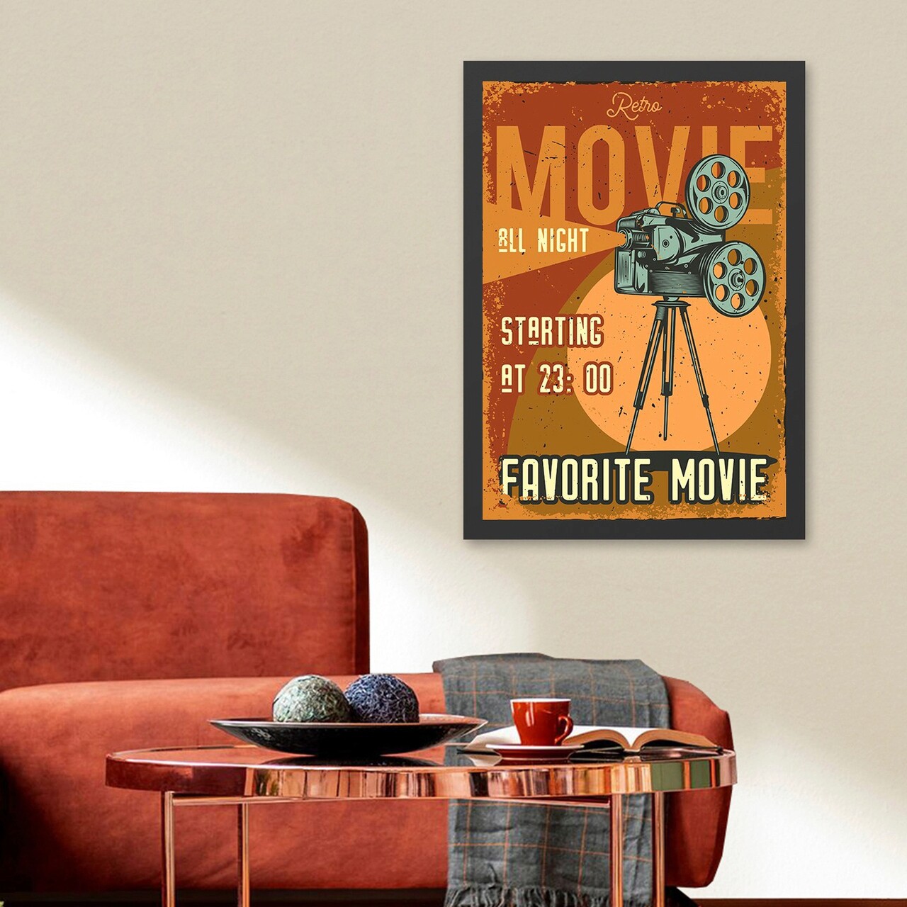 Tablou decorativ, Favorite Movie (40 x 55), Polistiren, Multicolor - imagine 3